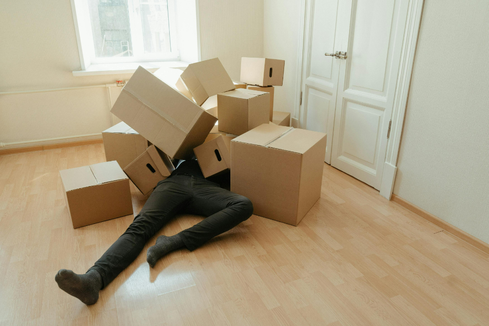 a man in the need of packing service