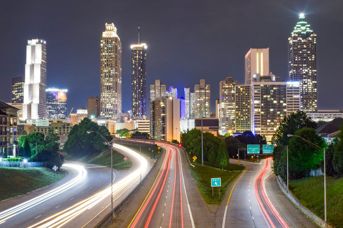 atlanta georgia at night