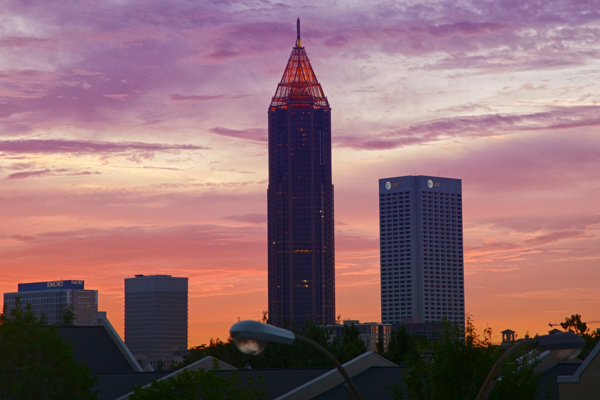 a city skyline