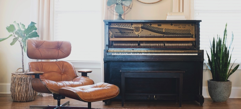 an old piano