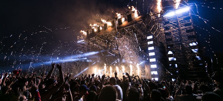 people at a concert