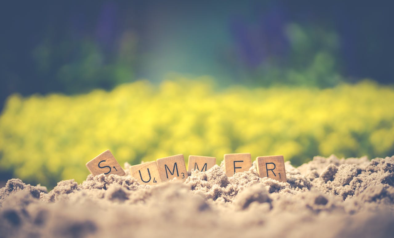 summer letters in nature
