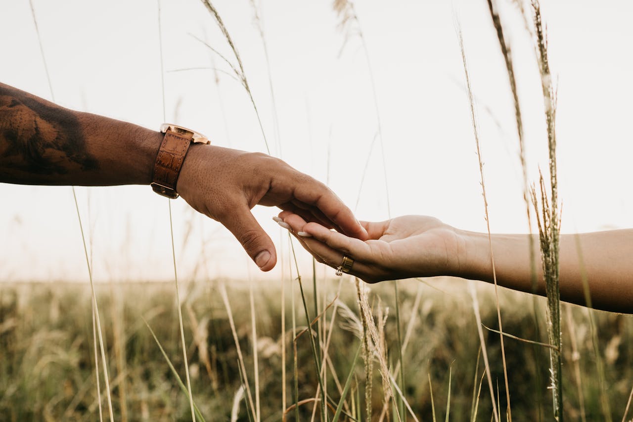 people holding hands