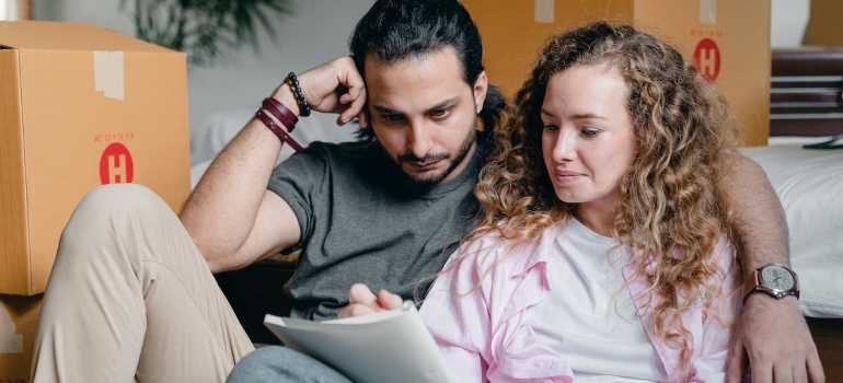 a couple planning for moving in stages