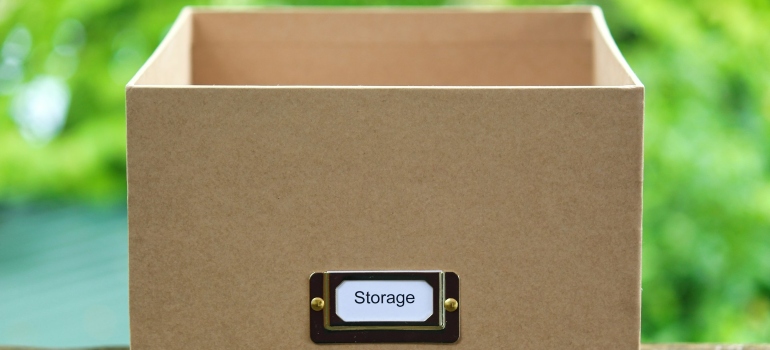 a box labelled 'storage' 