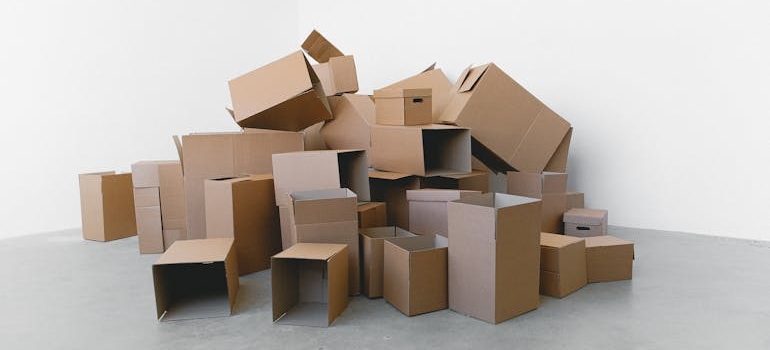 a bunch of boxes